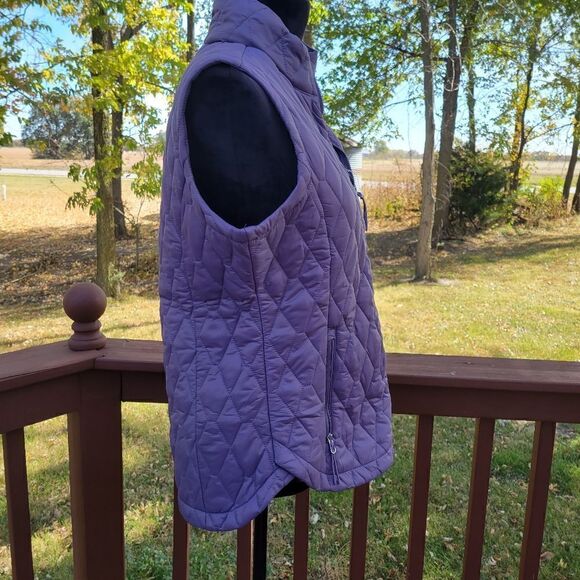 Free Country Lavender Quilted Puffer Vest Women’s Sz Med NWT - Picture 9 of 15